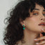 The Emerald Quartz Earrings | Gold
