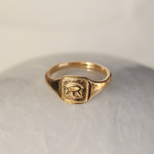 The Zaleska Signet Ring | Gold (Sizes 5-7, 10, 11, 14, 15 Remaining)
