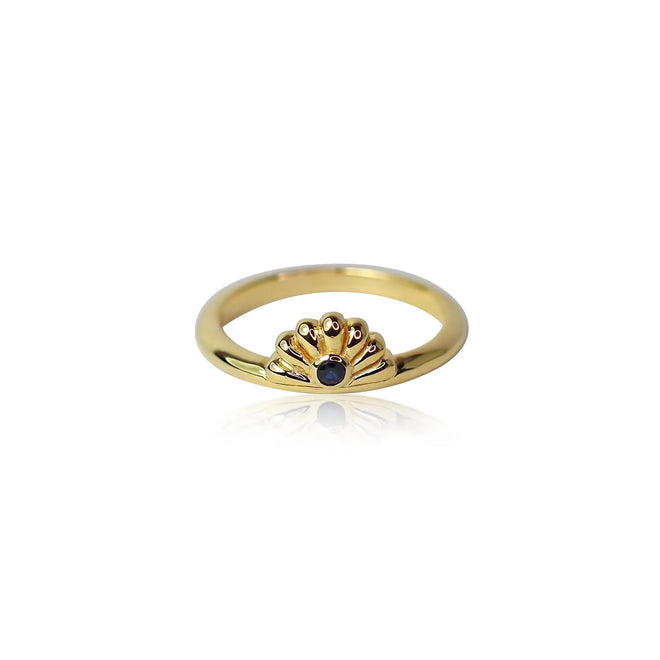 The Sapphire Bloom Ring | Gold (Sizes 4-6 & 14-15 Remaining)