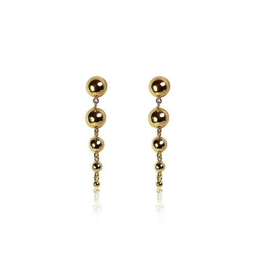 The Sphere Drop Earrings | Gold