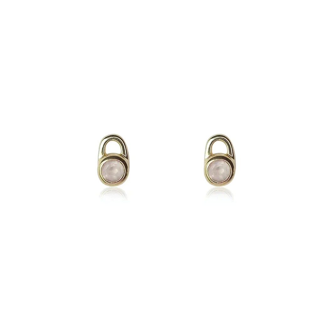 Love clearance lock earrings