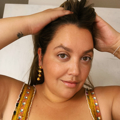 The Citrine Drop Earrings | Gold
