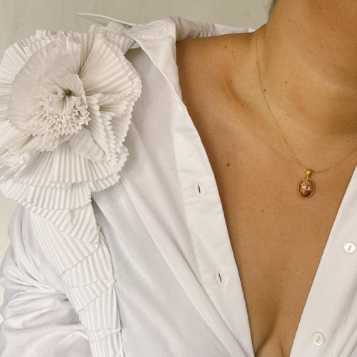 The Sunstone Zodiac Necklace | Gold