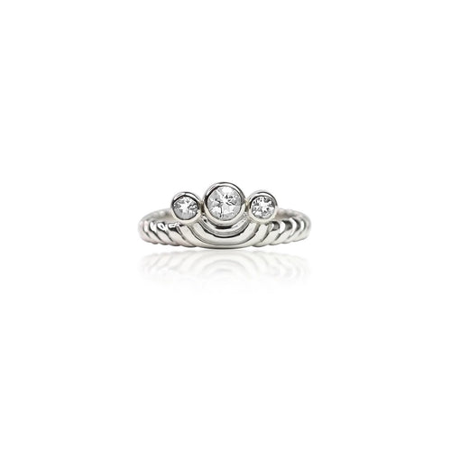The White Topaz Journey Ring | Silver (Size 5 Remaining)
