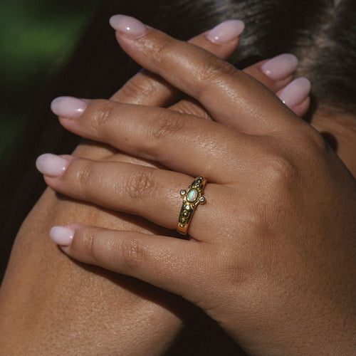 The Opal Realm Ring | Gold (Size 5 Remaining)