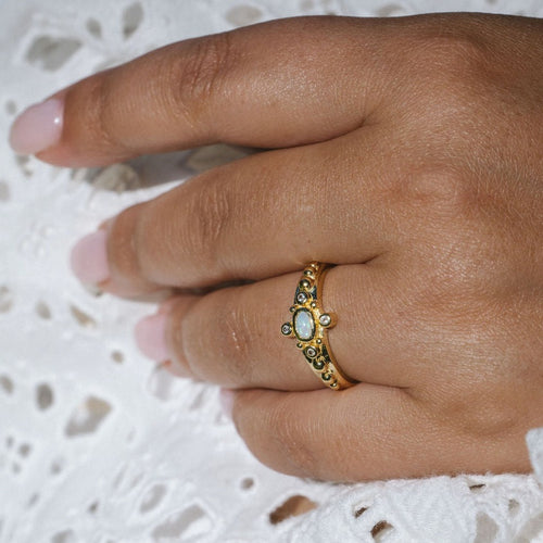 The Opal Realm Ring | Gold (Size 5 Remaining)