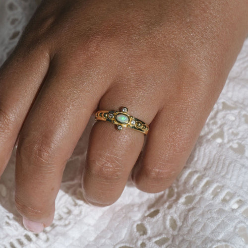 The Opal Realm Ring | Gold (Size 5 Remaining)