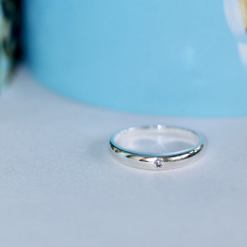 The Tiny Sparkle Ring | Silver