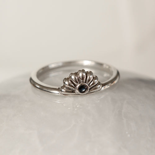 The Sapphire Bloom Ring | Silver