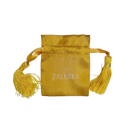 Zaleska-Branded Satin Jewelry Bag