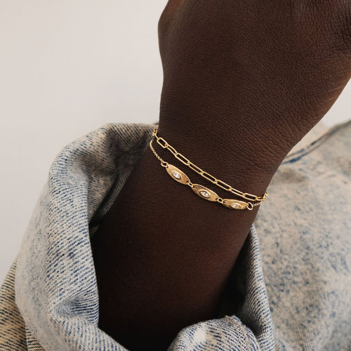 The Mercedes Bracelet | Gold