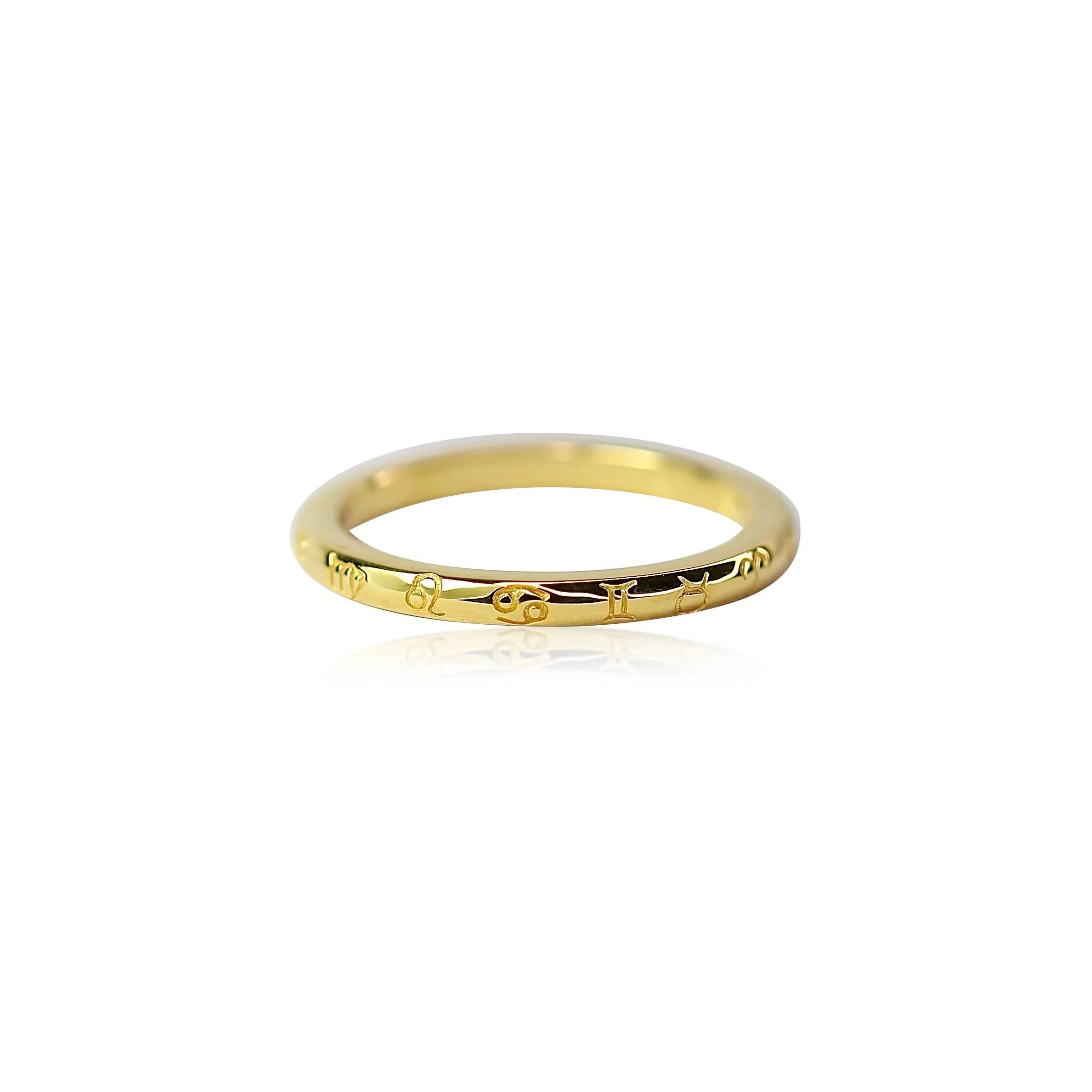 The Zodiac Ring | Gold – Zaleska